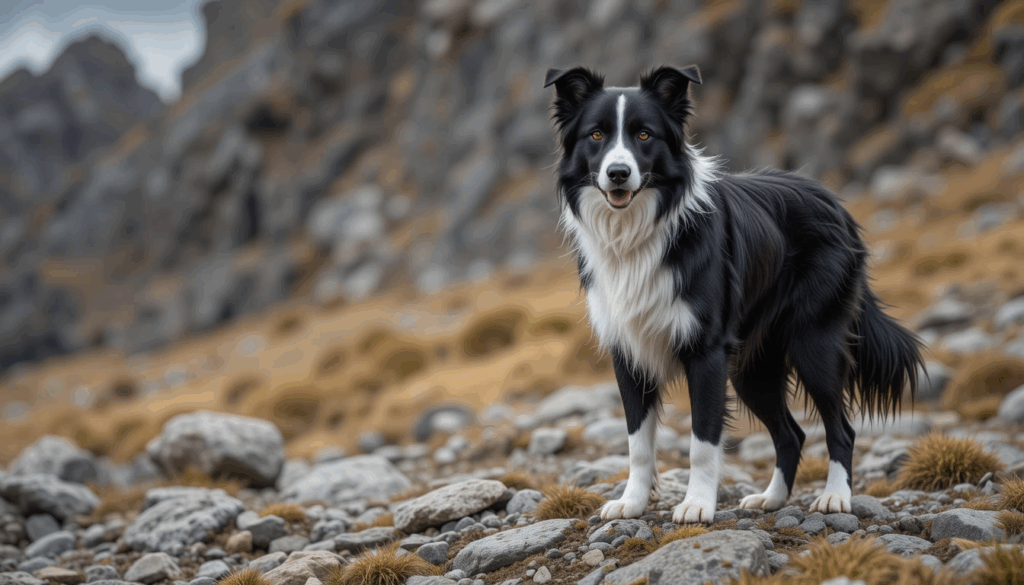 Scottish Dog Names: 200+ Unique Ideas with Celtic Charm 2 Male Border Collie in Scottish landscape