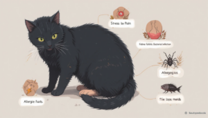 Read more about the article Why Is My Cat Losing Hair on Their Back Legs? Causes & What to Do