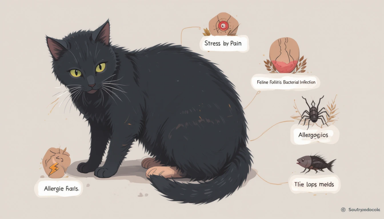 Read more about the article Why Is My Cat Losing Hair on Their Back Legs? Causes & What to Do