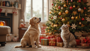 Read more about the article Are Christmas Trees Dangerous for Pets? Holiday Safety Tips for Cats & Dogs