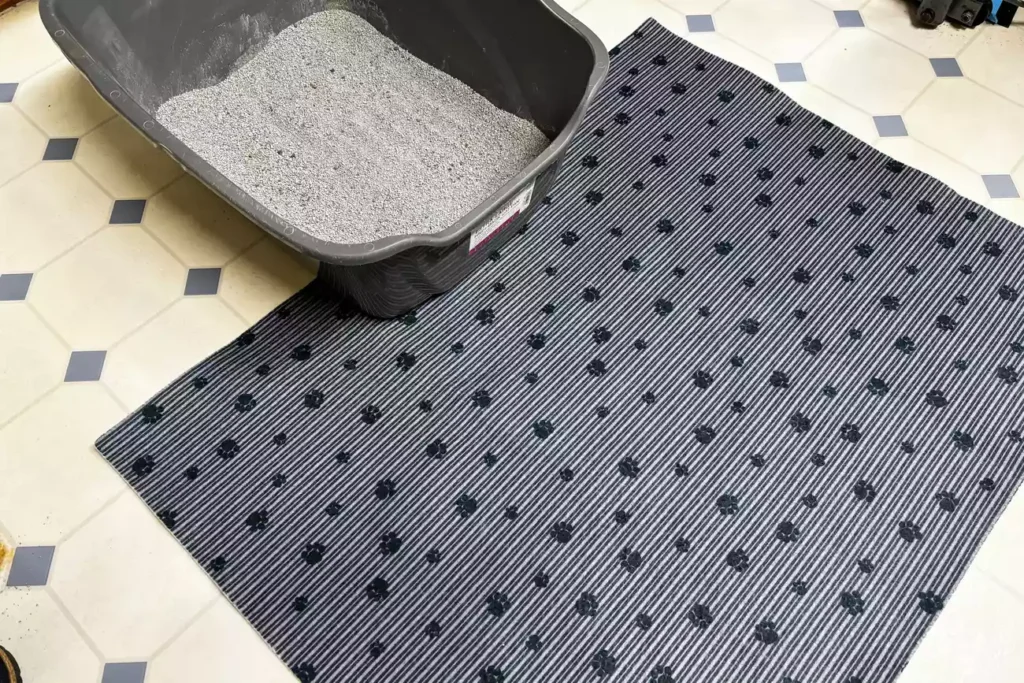 The 7 Best Cat Litter Mats for a Cleaner Home (Tested by Real Cats) 29 Customizable Drymate cat litter mat cut to fit any litter box area