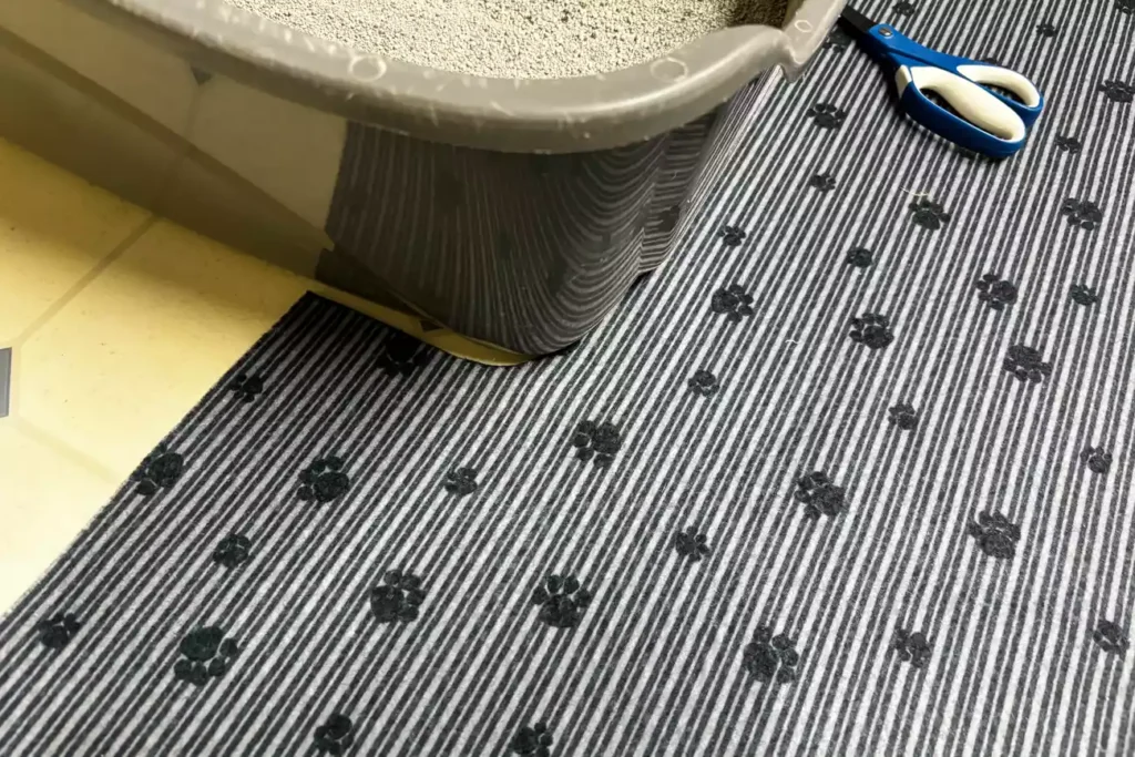 The 7 Best Cat Litter Mats for a Cleaner Home (Tested by Real Cats) 31 Soft surface Drymate litter mat with non-slip backing for cat comfort and safety